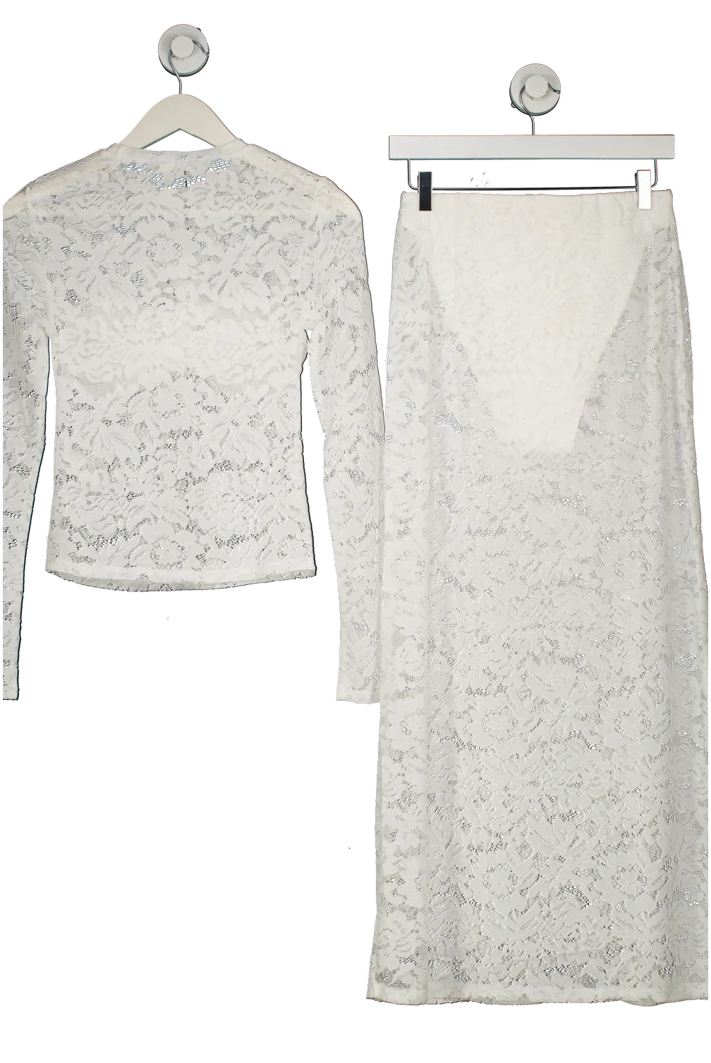 4th & Reckless White Abi Lace Top UK 8