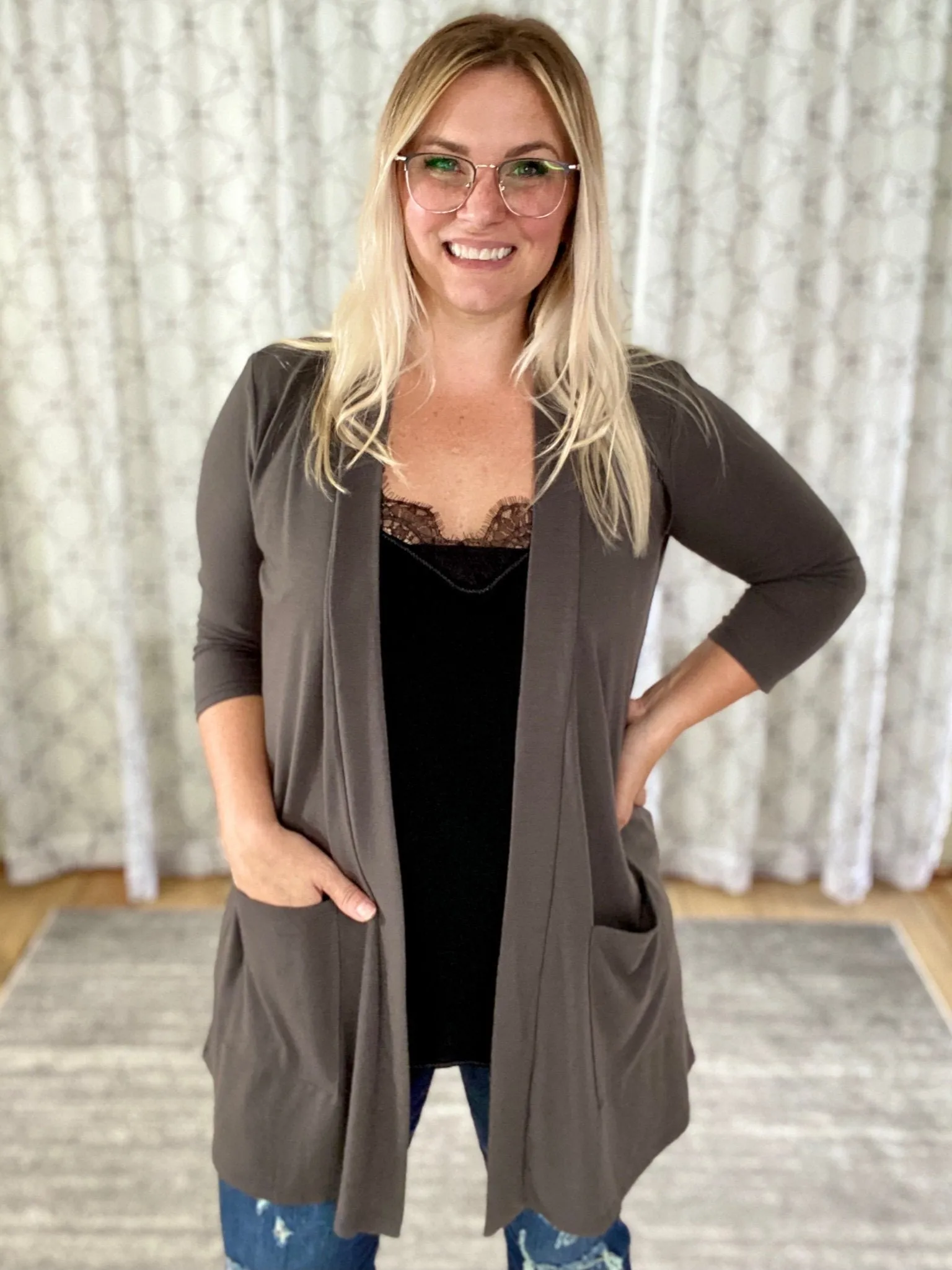 All the Time Cardigan in Gray