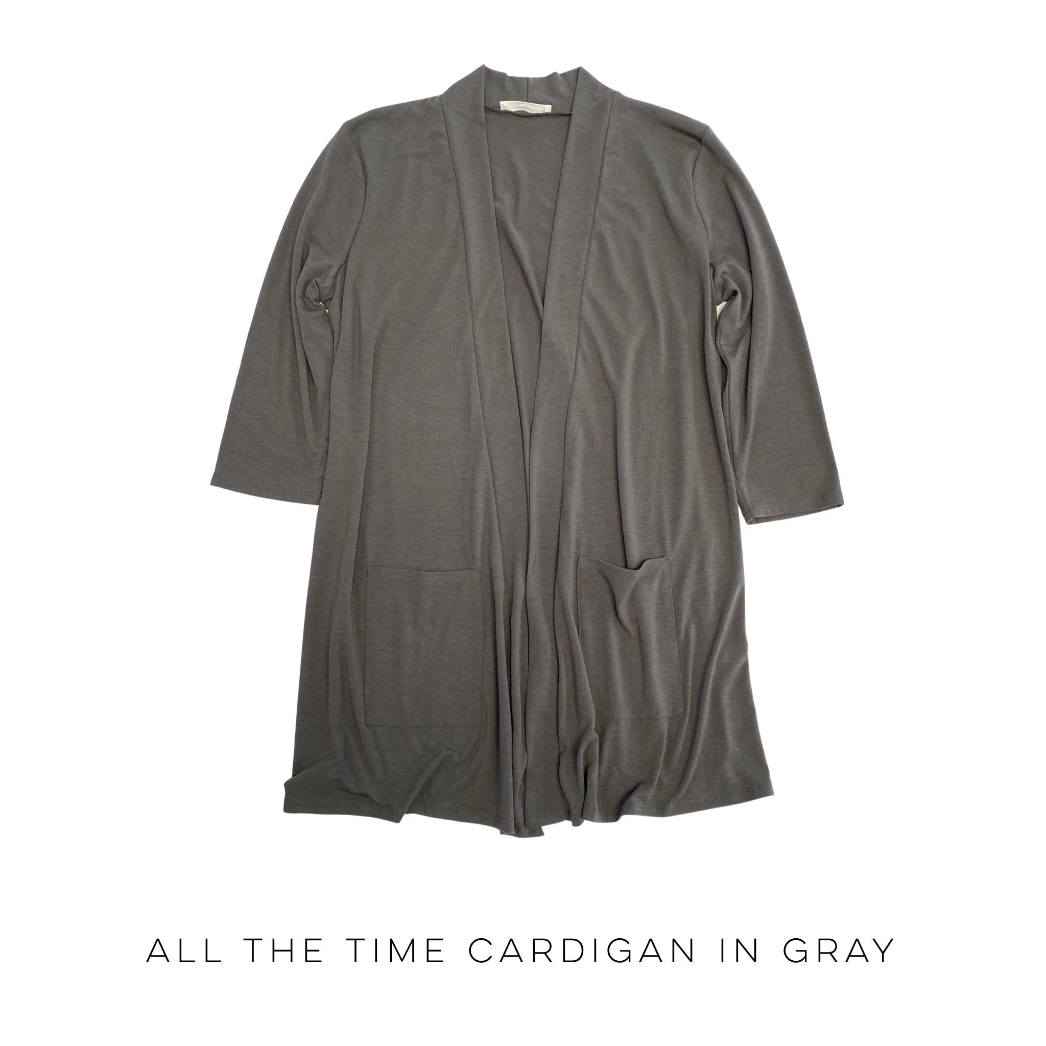 All the Time Cardigan in Gray