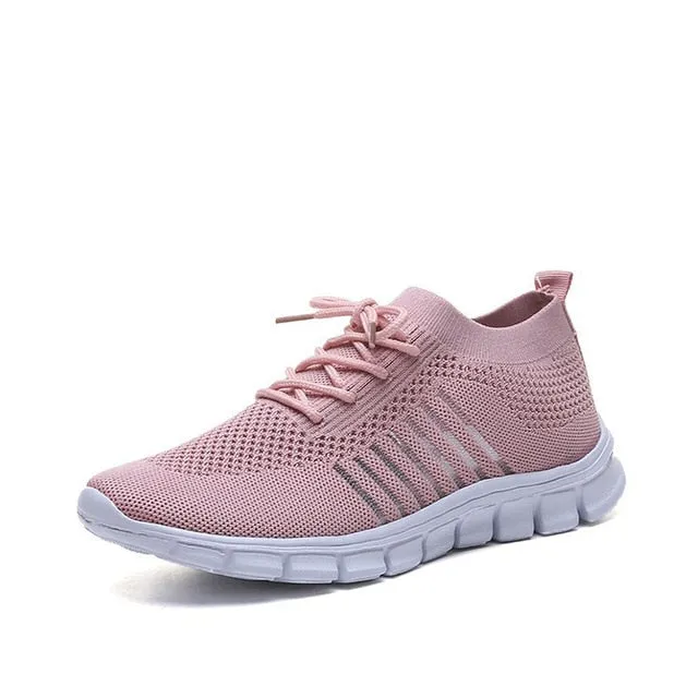 Amozae--Woman Sneakers Breathable Light Women's Footwear 2024 Vulcanized Shoes Lace Up Comfort Flats Walking Shoes Casual Female