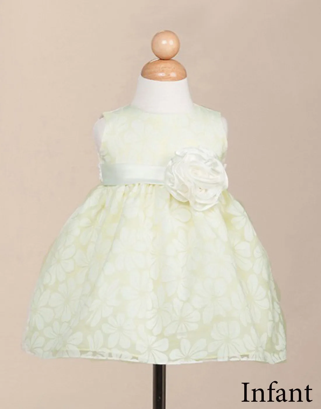 Bewitching Sleeveless Lace Flower Girl Dress - Apple Green