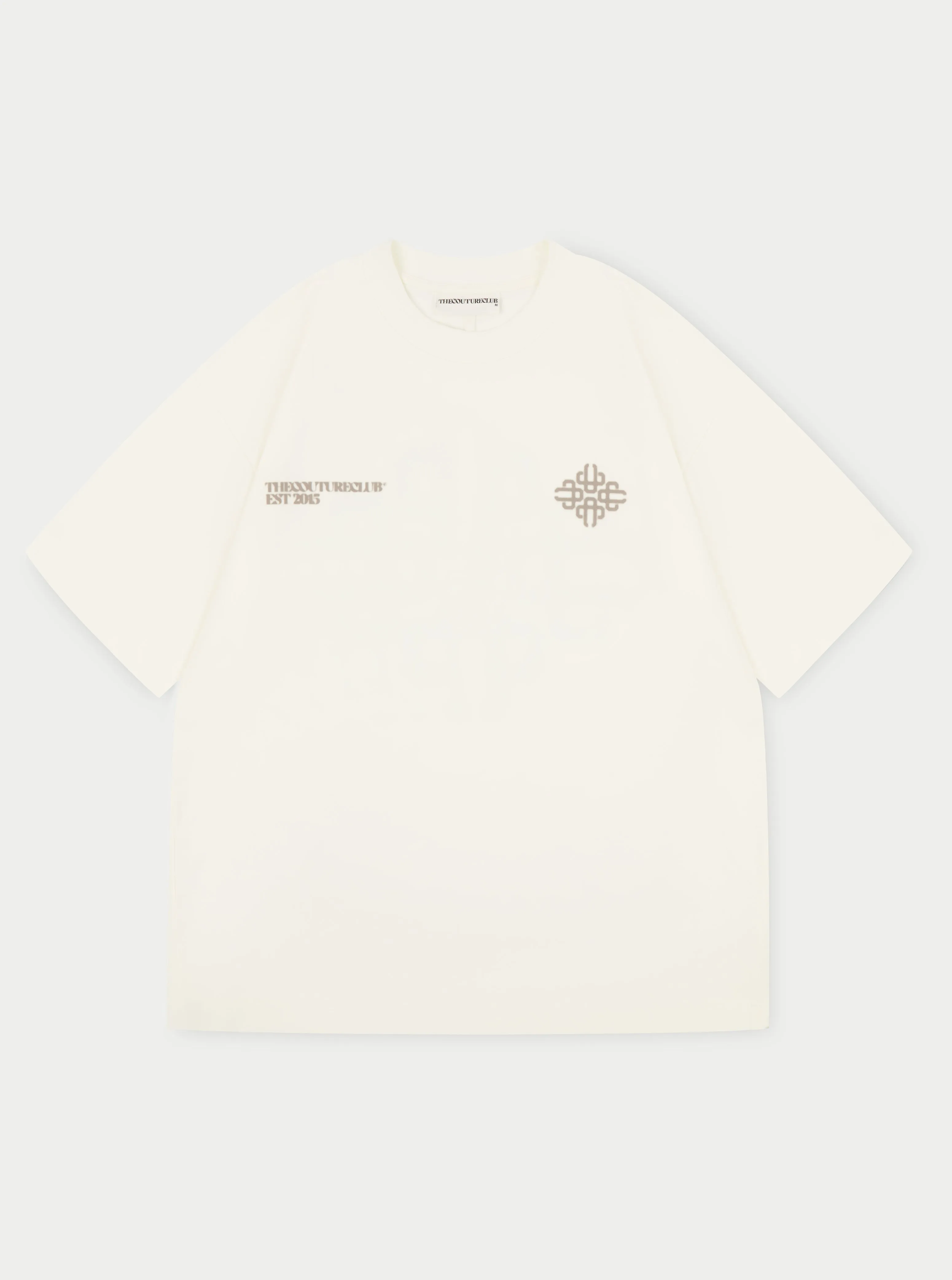BLURRED GRAPHIC EMBLEM T-SHIRT - OFF WHITE