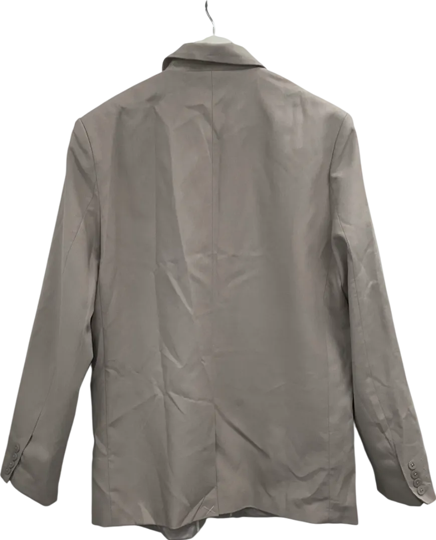 boohooMan Beige Single Breasted Linen Suit Jacket UK 40" CHEST