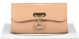 Christian Louboutin Nude Patent Calfskin Riviera Clutch Bag