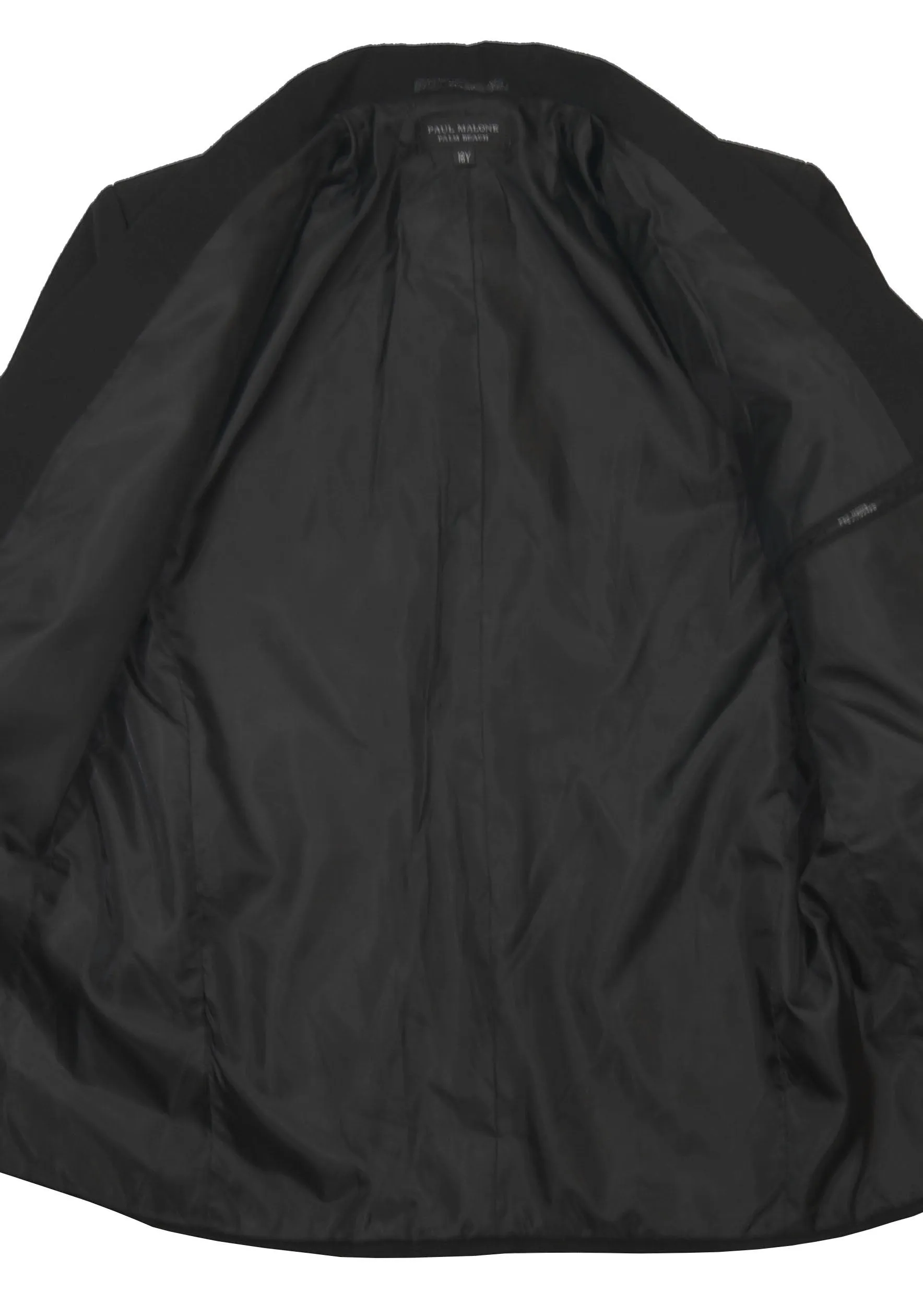 Classic Black Boys 2-Button Suit Jacket by Paul Malone