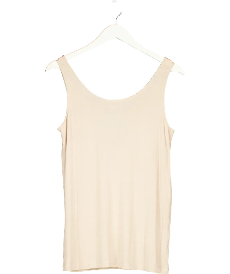 cos Nude Viscose Ribbed Tank Top UK S
