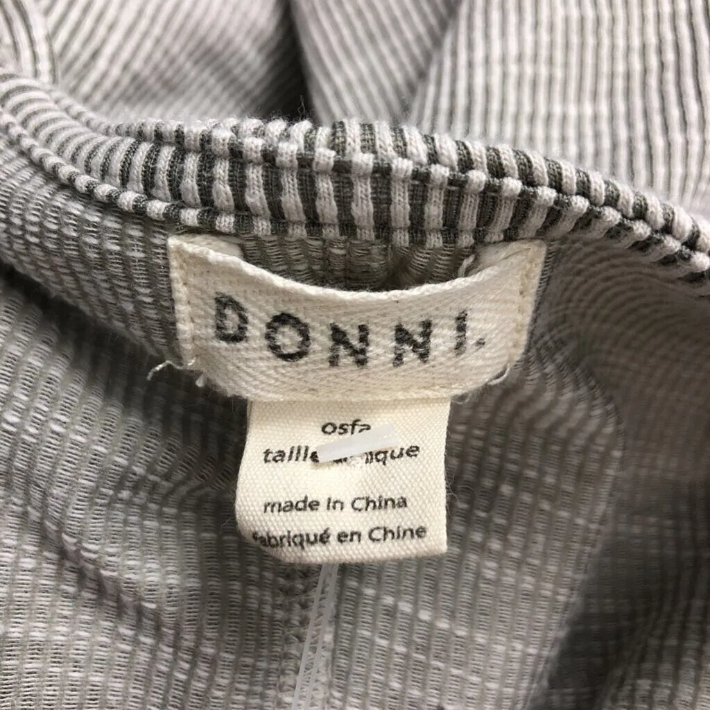 DONNI GRAY RIBBED OPEN CARDIGAN SIZE ONE SIZE TCC