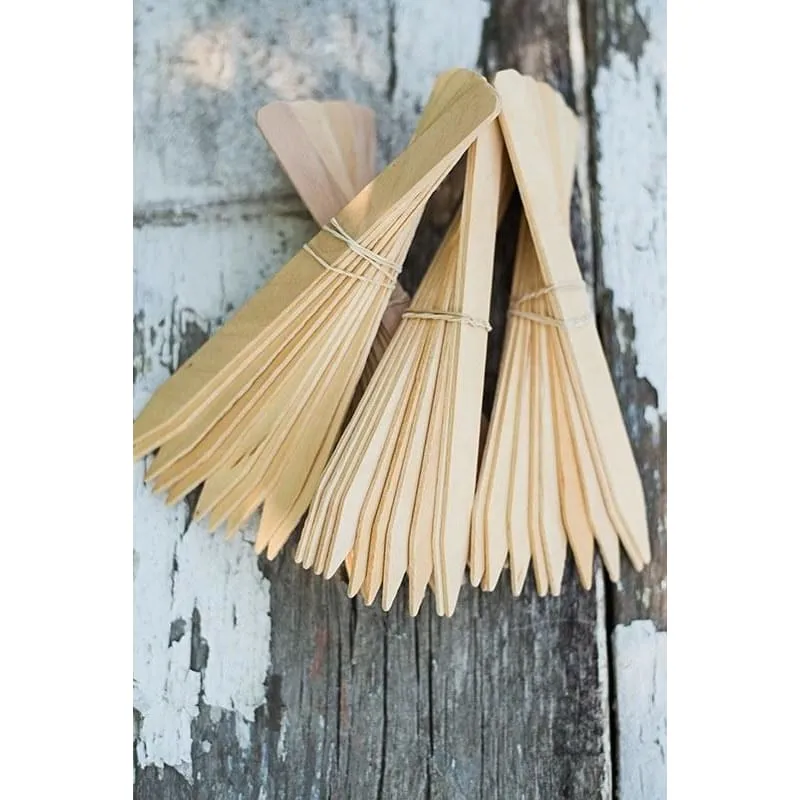 Eight Inch Wood Labels (50)