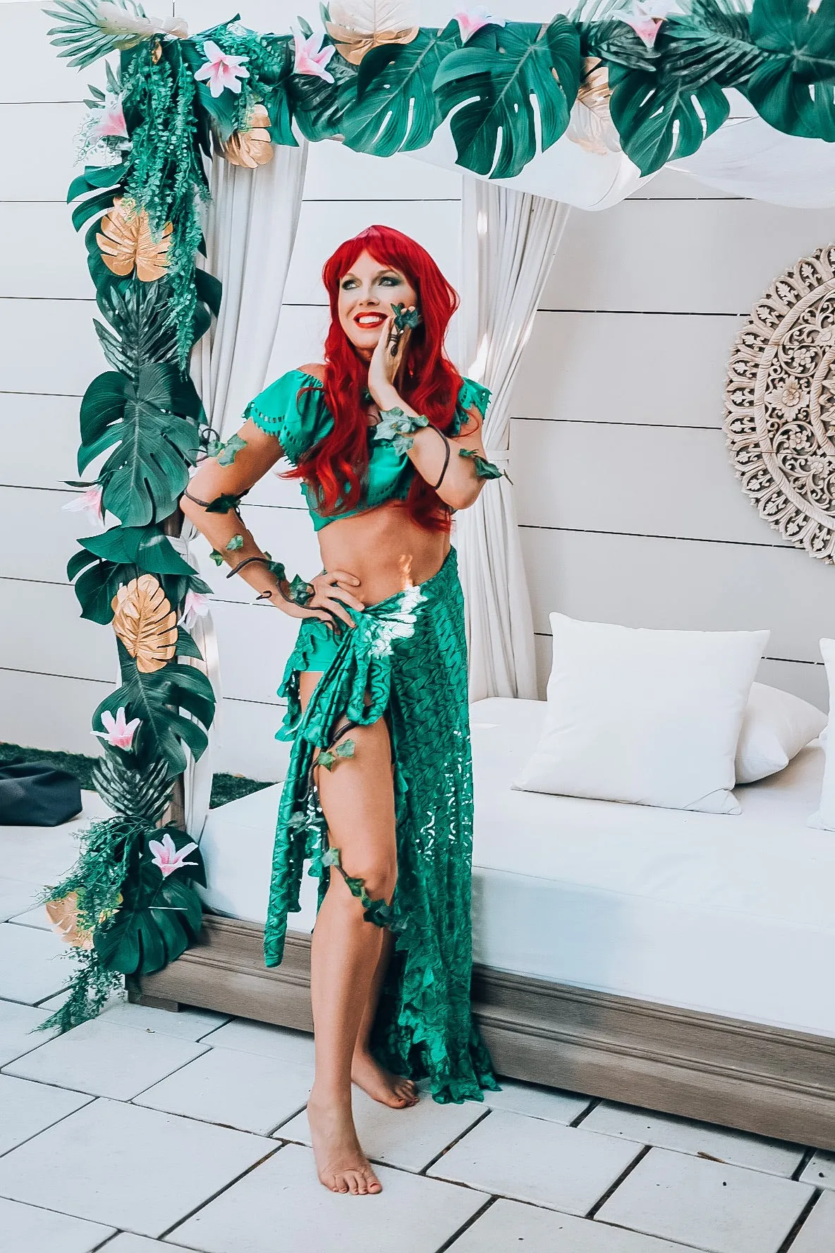 Emerald Lace Sarong Skirt