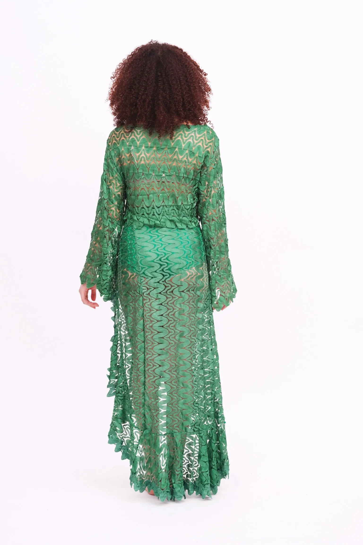 Emerald Lace Sarong Skirt