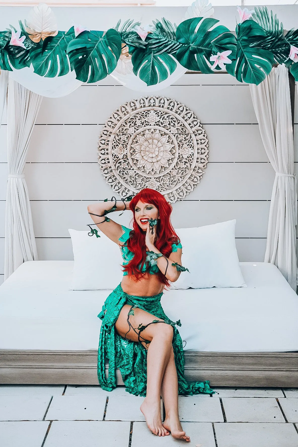 Emerald Lace Sarong Skirt