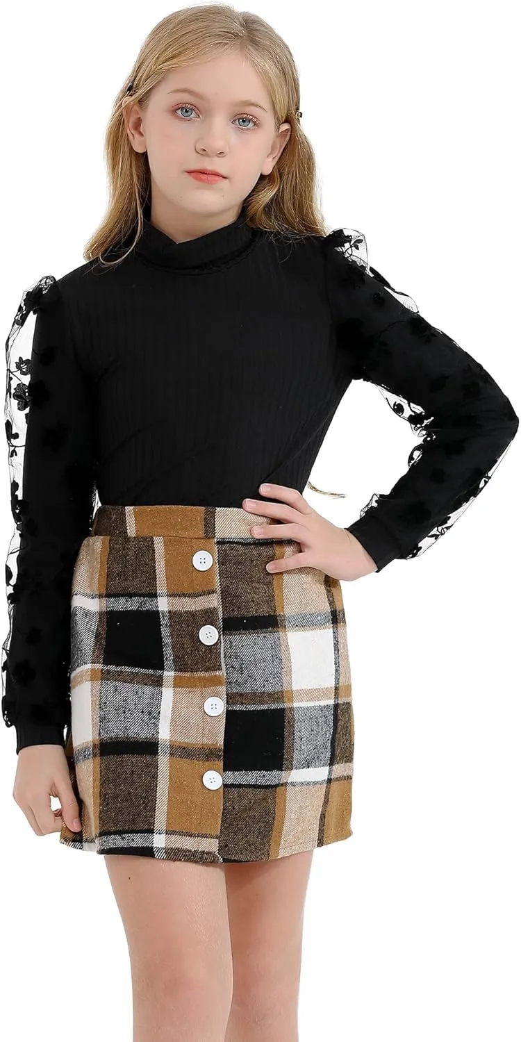 Girl Skirt Sets Casual Winter Fall Dresses Cute Clothes Outfit for Girls