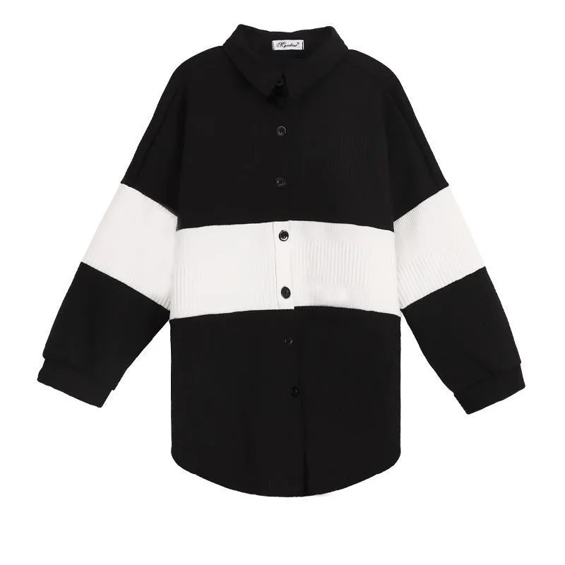 Gray Black Internet Girl Aesthetic Cardigan Sweater