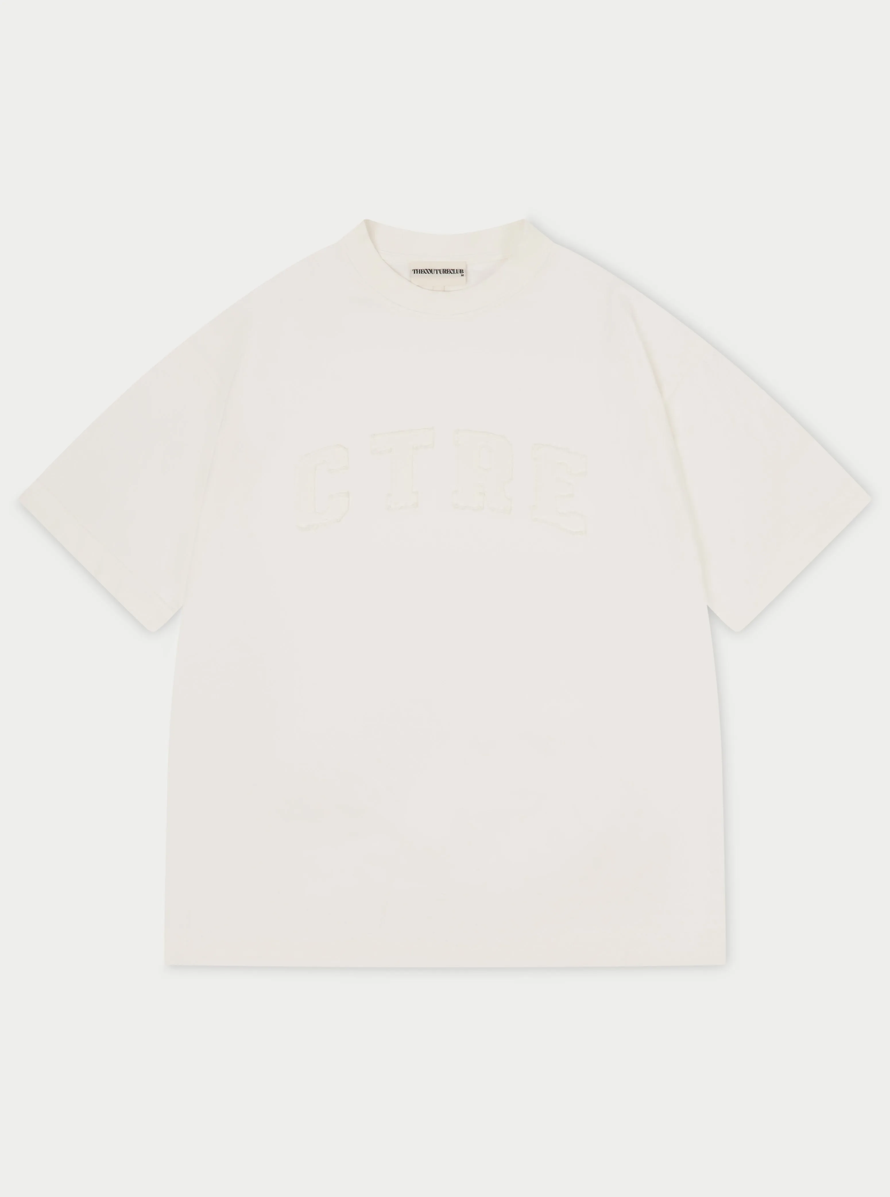 HEAVYWEIGHT CTRE APPLIQUE T-SHIRT - OFF WHITE