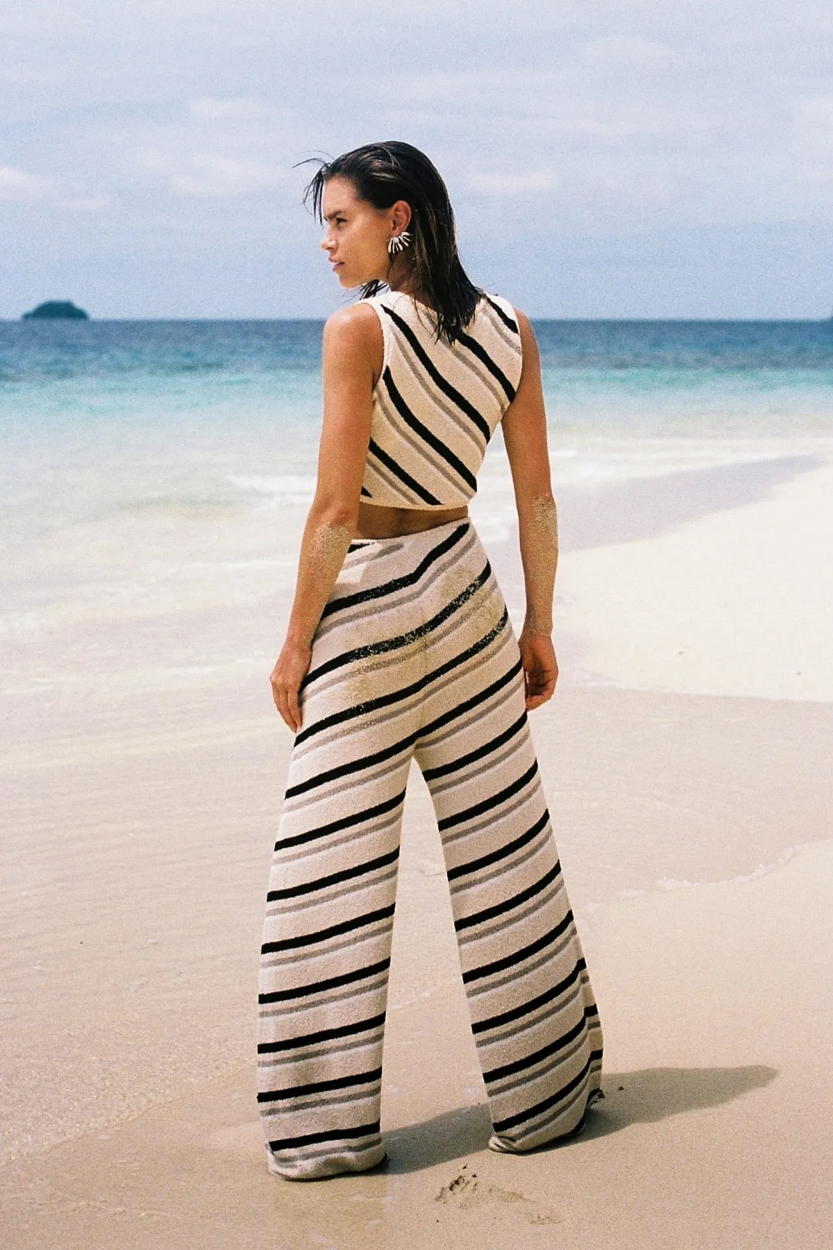 Husk Stripe Knit Pant