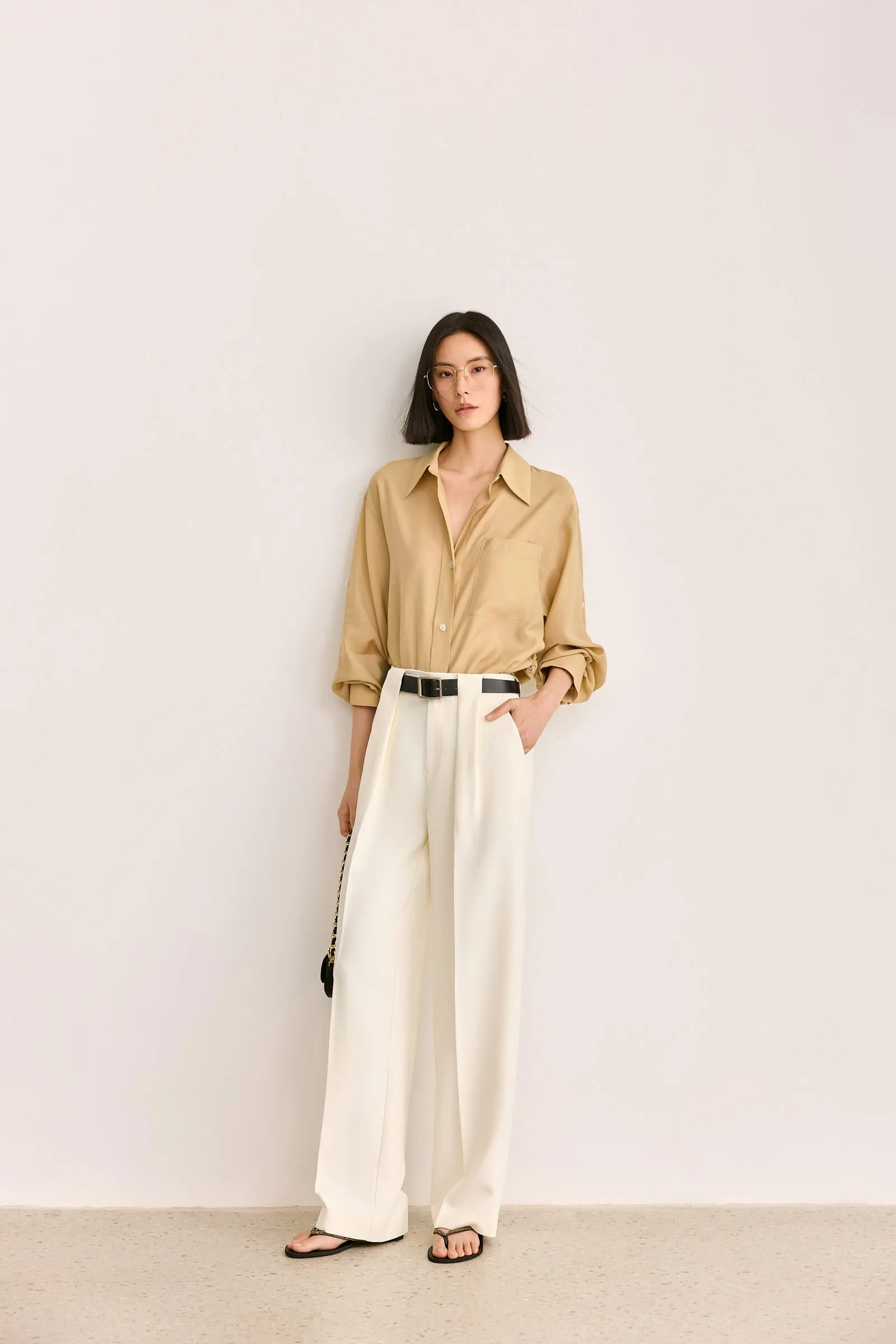 LILY Design Double Pleated Casual Pants