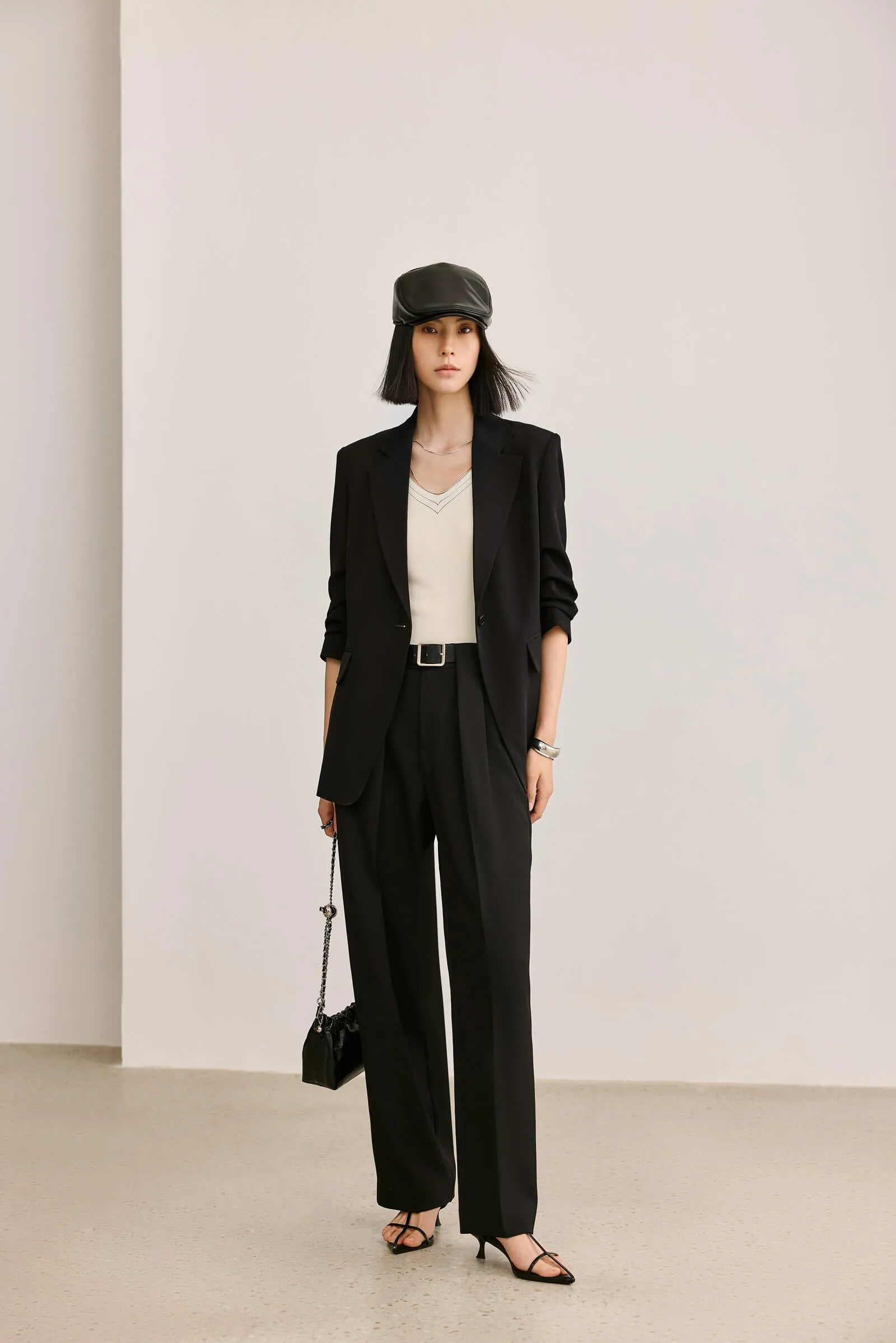 LILY Design Double Pleated Casual Pants