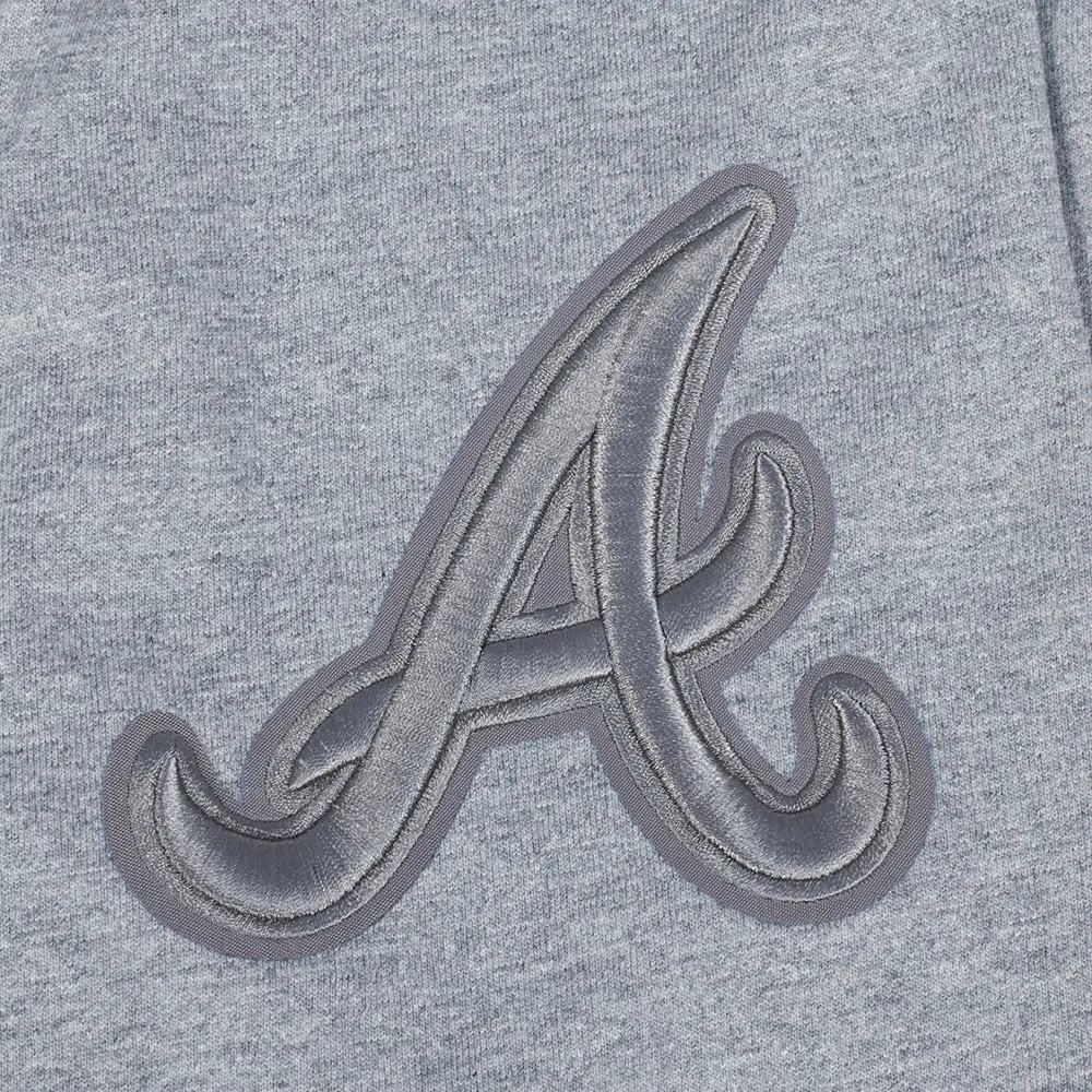 MLB ATLANTA BRAVES NEUTRAL MEN'S DROP SHOULDER TOP (DARK HEATHER GRAY)