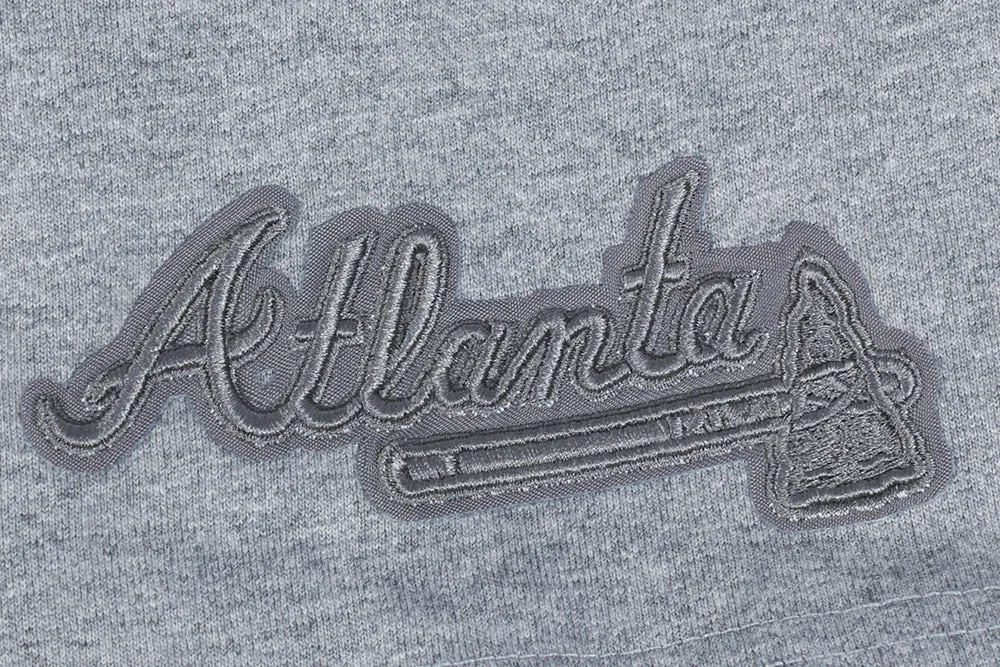 MLB ATLANTA BRAVES NEUTRAL MEN'S DROP SHOULDER TOP (DARK HEATHER GRAY)
