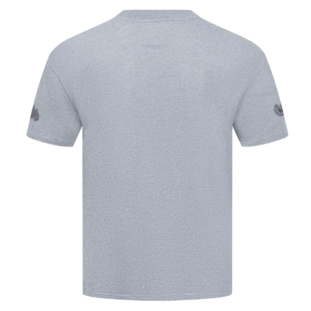 MLB ATLANTA BRAVES NEUTRAL MEN'S DROP SHOULDER TOP (DARK HEATHER GRAY)