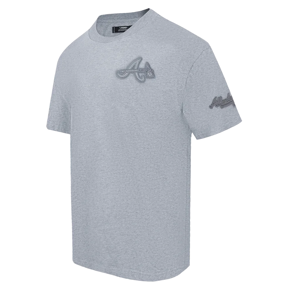 MLB ATLANTA BRAVES NEUTRAL MEN'S DROP SHOULDER TOP (DARK HEATHER GRAY)
