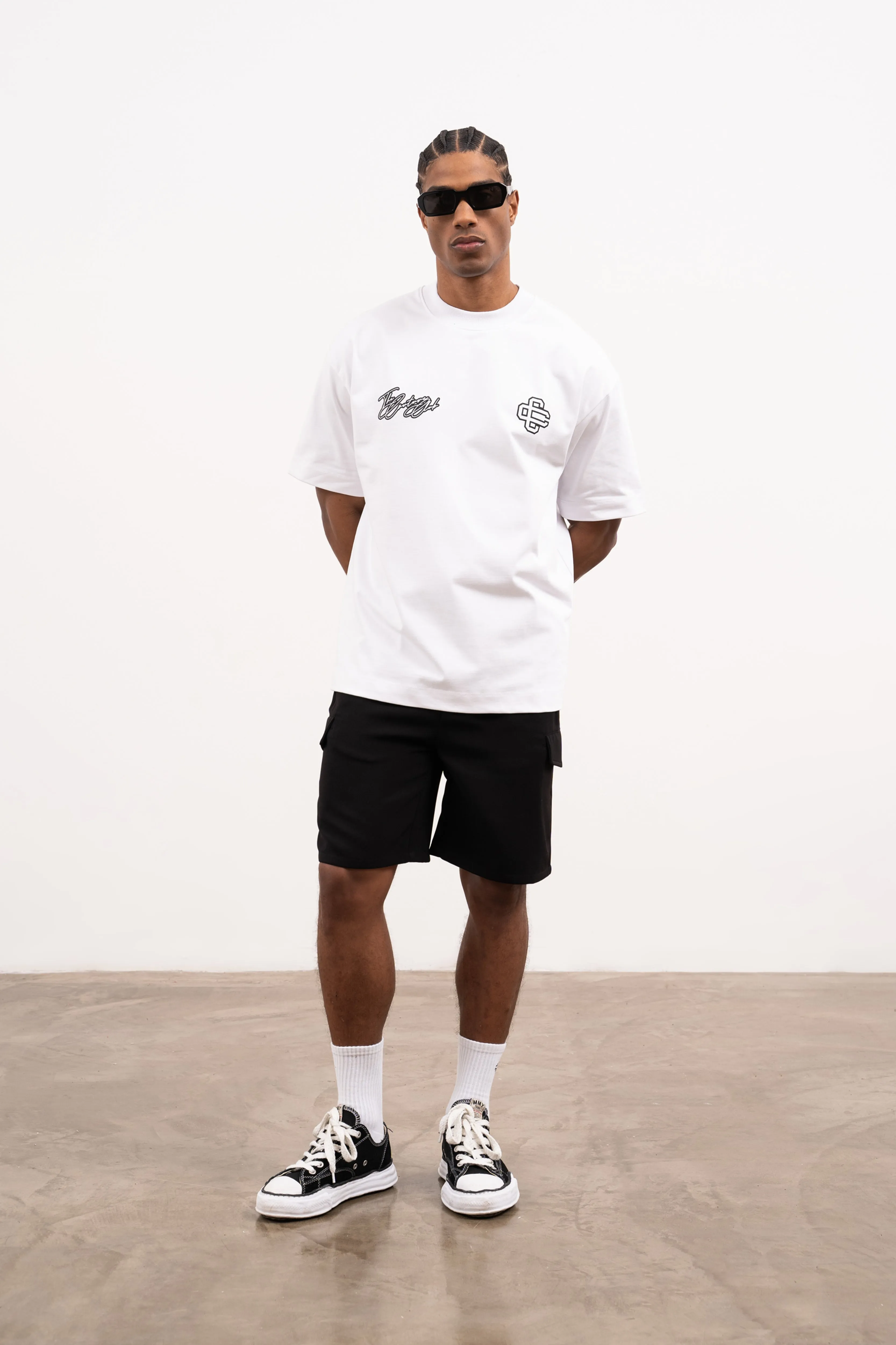 MULTI LOGO T SHIRT - WHITE