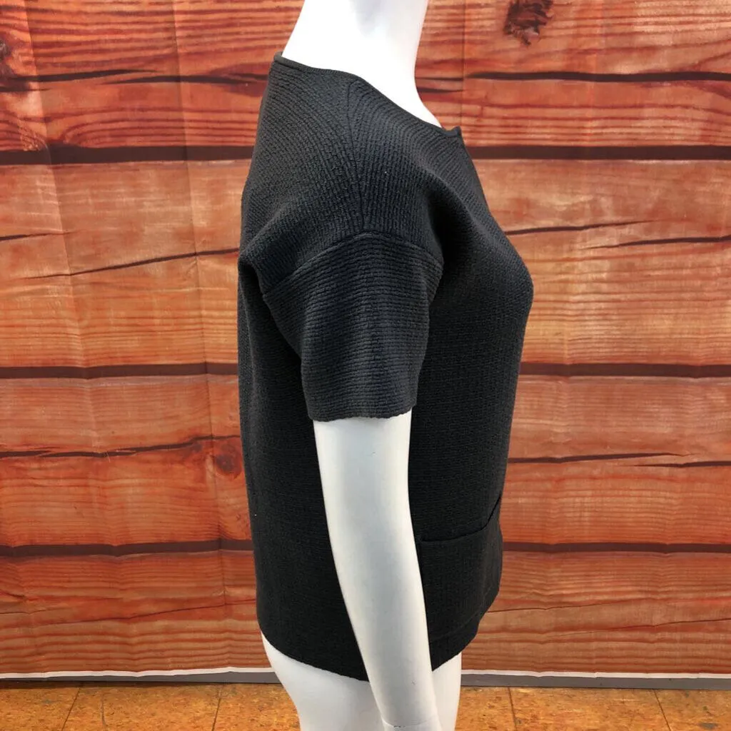 NWT EILEEN FISHER SLEEVELESS HEAVY GRAY CARDIGAN SIZE MEDIUM TCC
