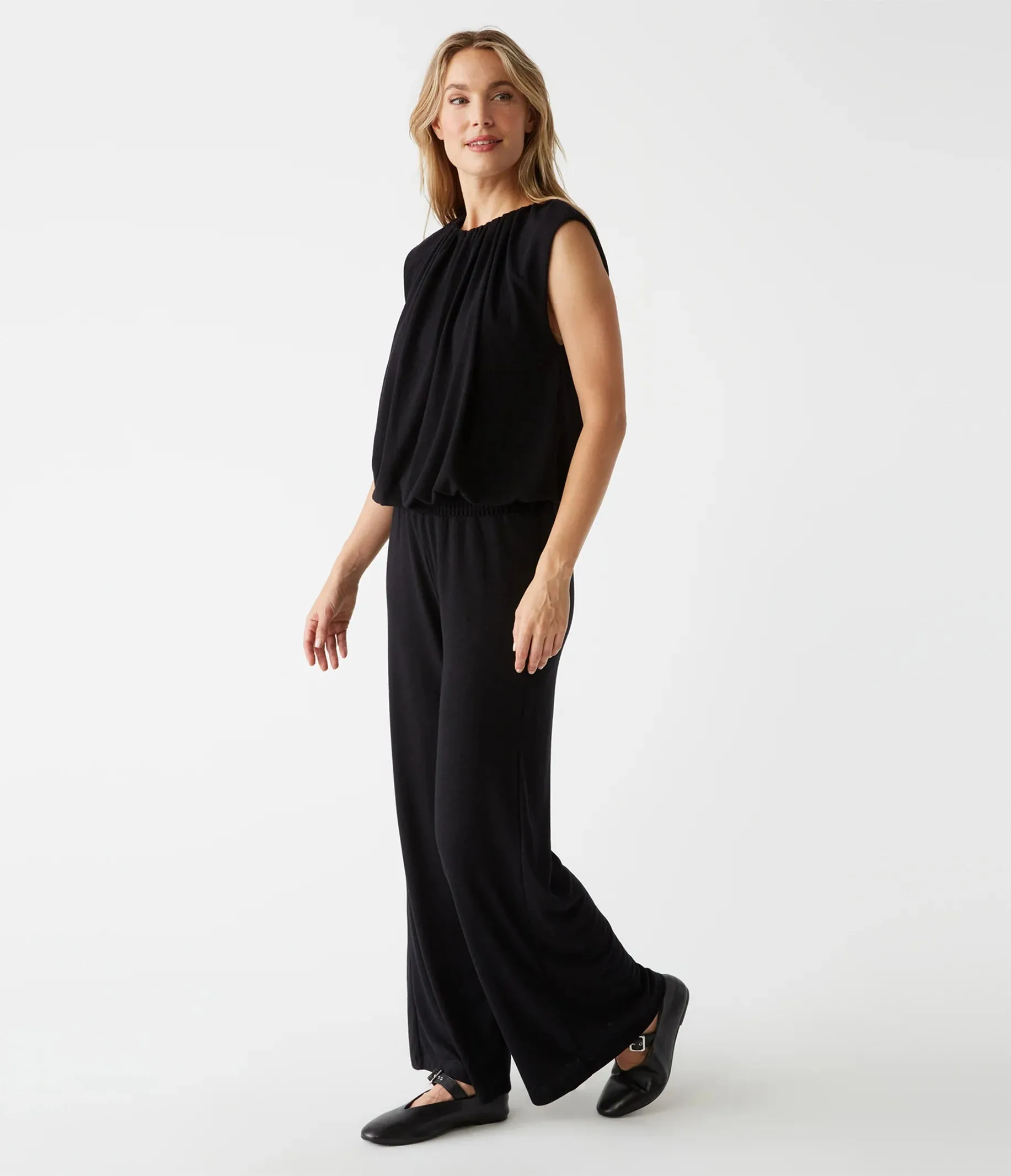 Ozzie Wide Leg Pant | Black
