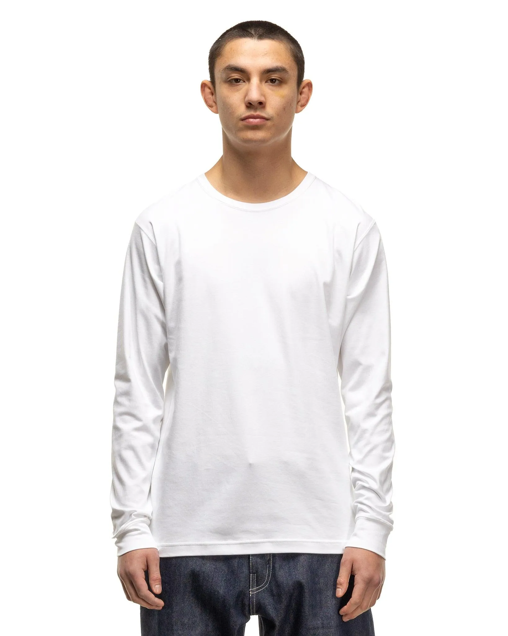 Prime Standard Fit T-Shirt L/S - Suvin Cotton Jersey White