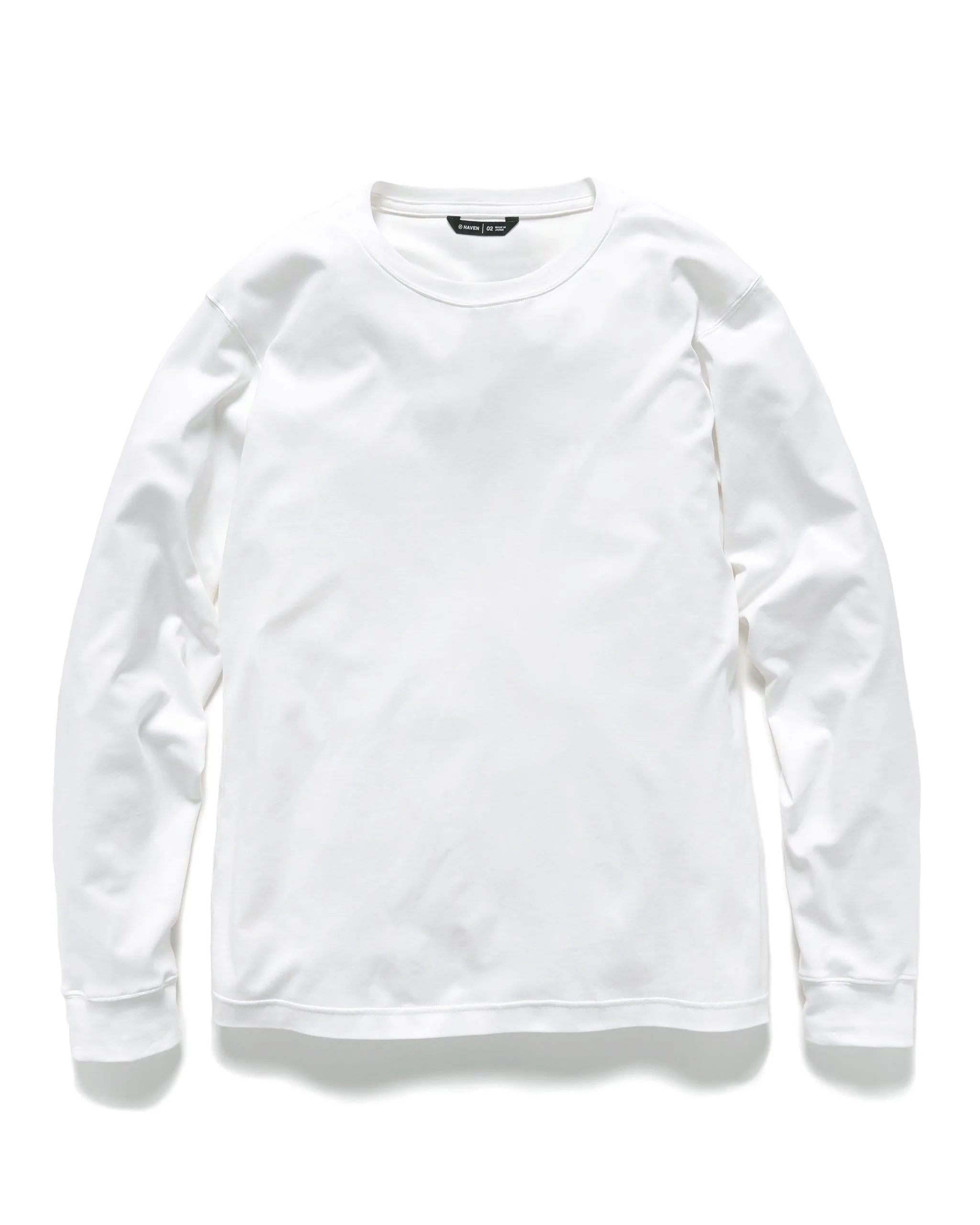 Prime Standard Fit T-Shirt L/S - Suvin Cotton Jersey White