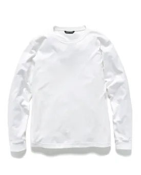 Prime Standard Fit T-Shirt L/S - Suvin Cotton Jersey White