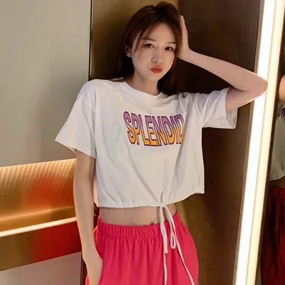 Summer Jazz Dance Clothes Feminine Navel Dancing Clothes