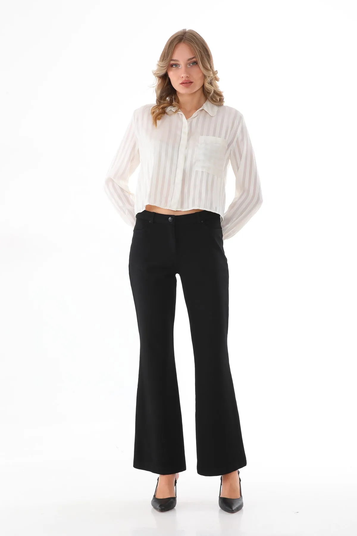SZ Canvas Wide Leg Pants Black