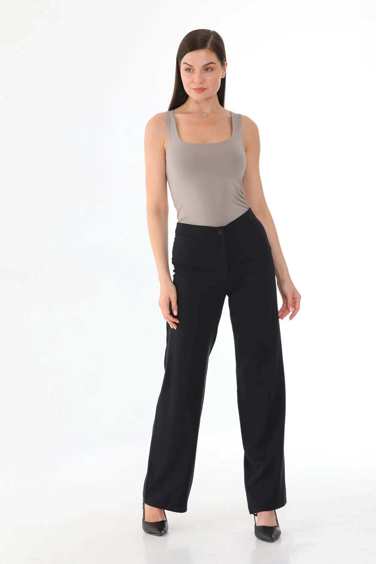 SZ Tencel Wide Leg Pants Black
