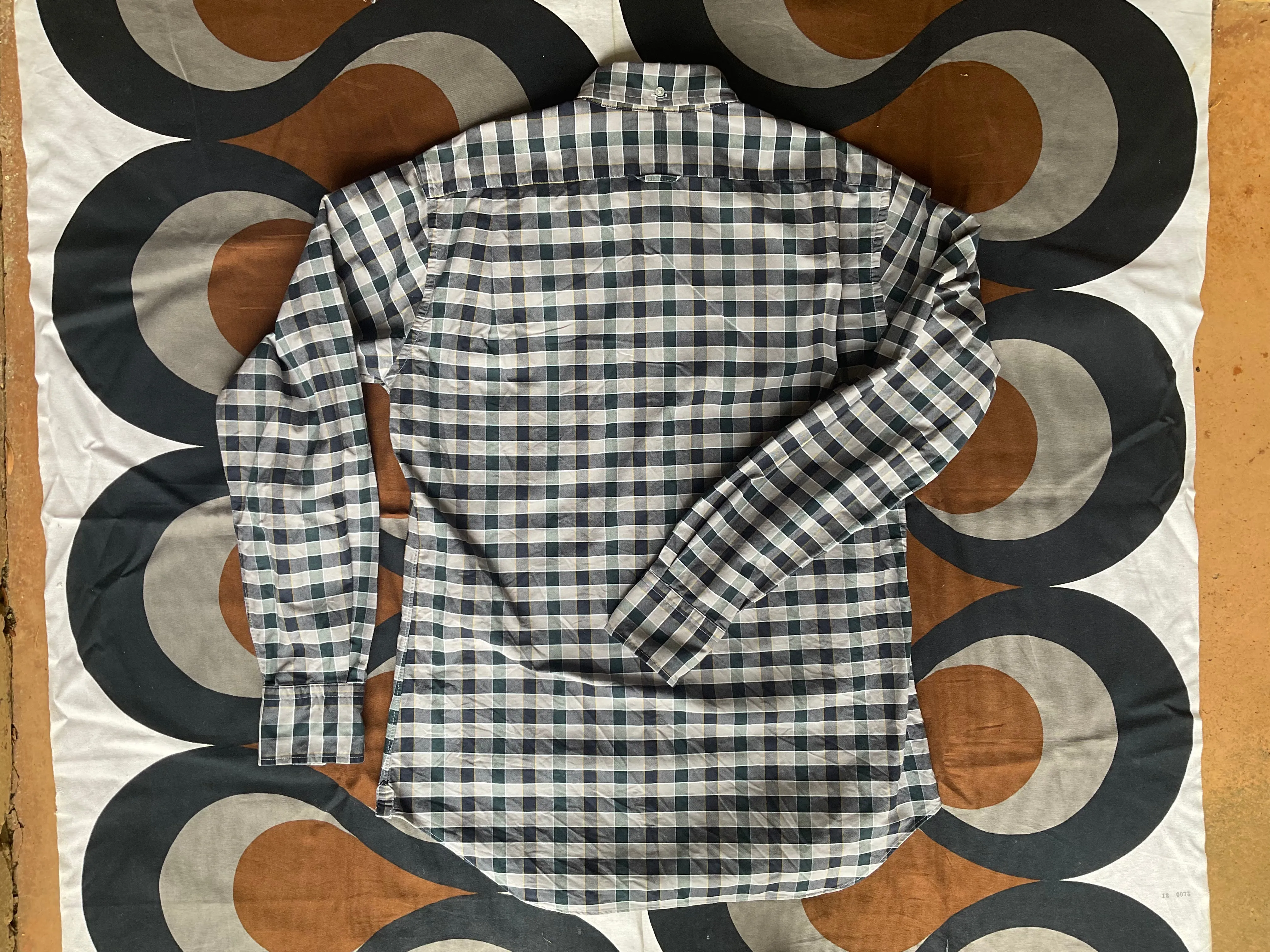 Thom Browne long sleeve pure cotton shirt, made in USA, Medium.