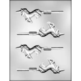 Unicorn Chocolate Sucker Lollipop Plastic Sheet Candy Mold Clear Plastic