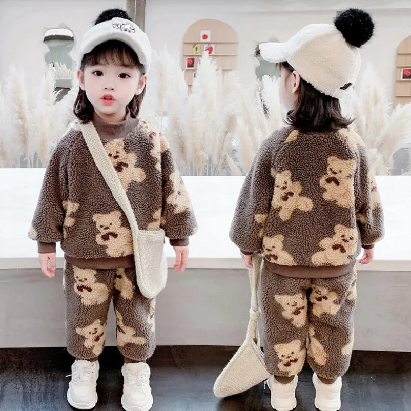 Unisex Baby Dog Print Toddler Clothes Suit