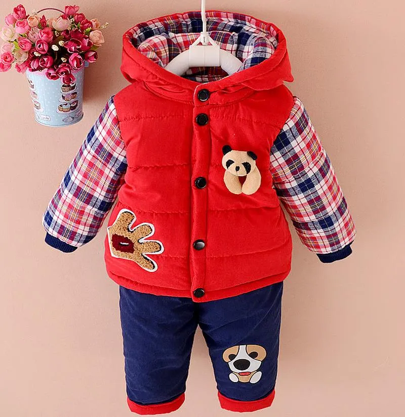 Unisex Baby Dog Print Toddler Clothes Suit