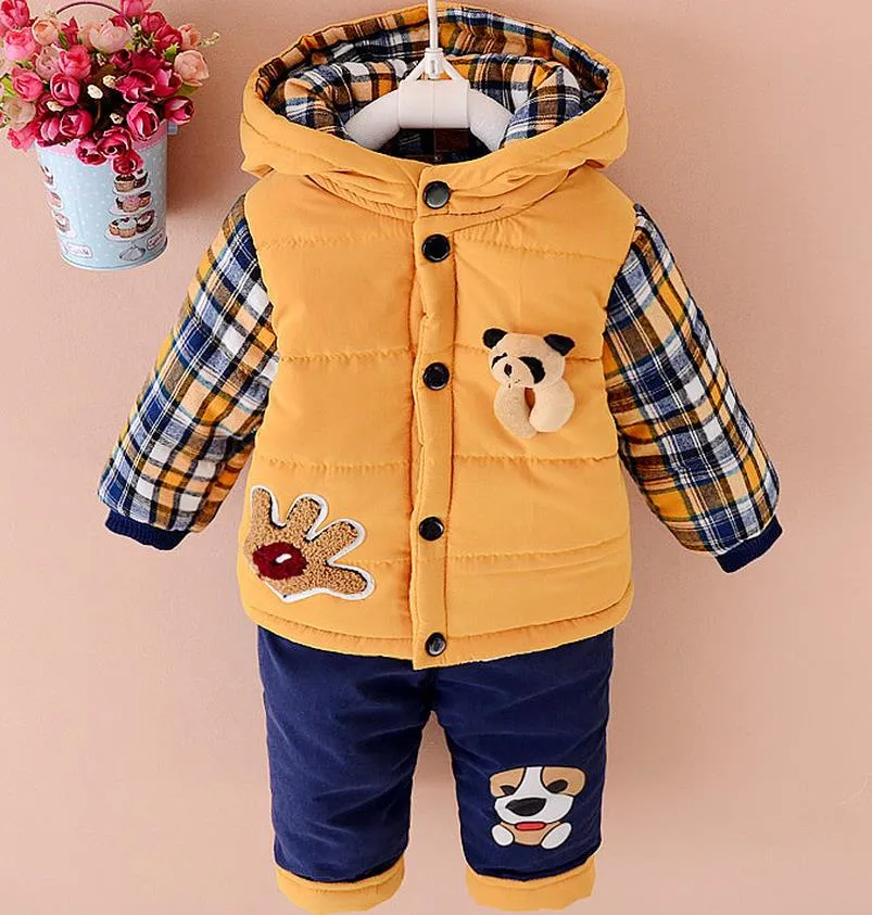 Unisex Baby Dog Print Toddler Clothes Suit
