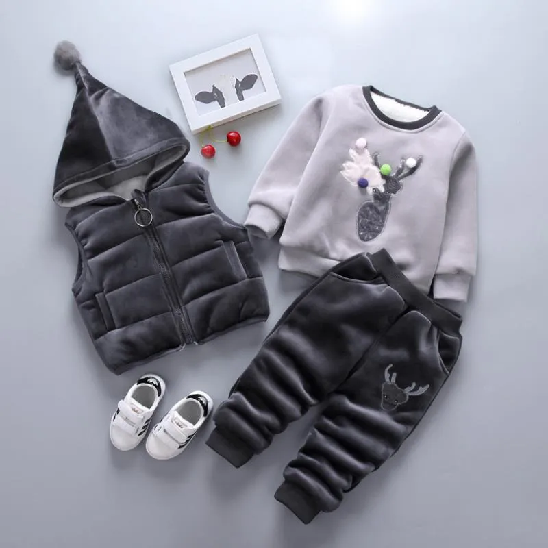 Unisex Baby Dog Print Toddler Clothes Suit