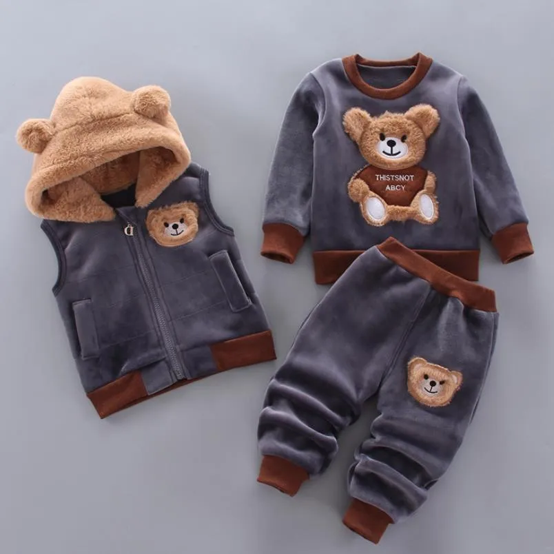 Unisex Baby Dog Print Toddler Clothes Suit