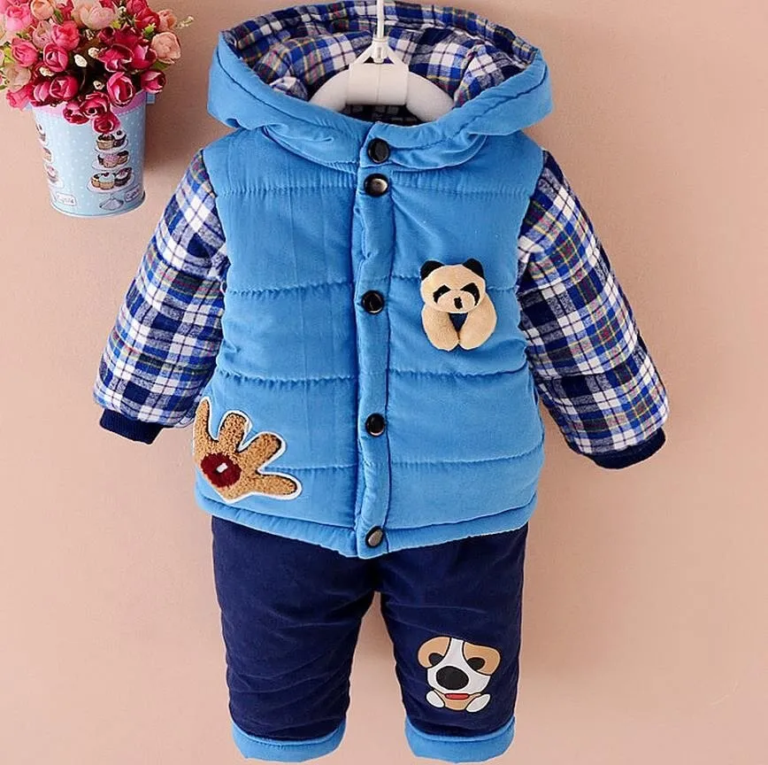 Unisex Baby Dog Print Toddler Clothes Suit