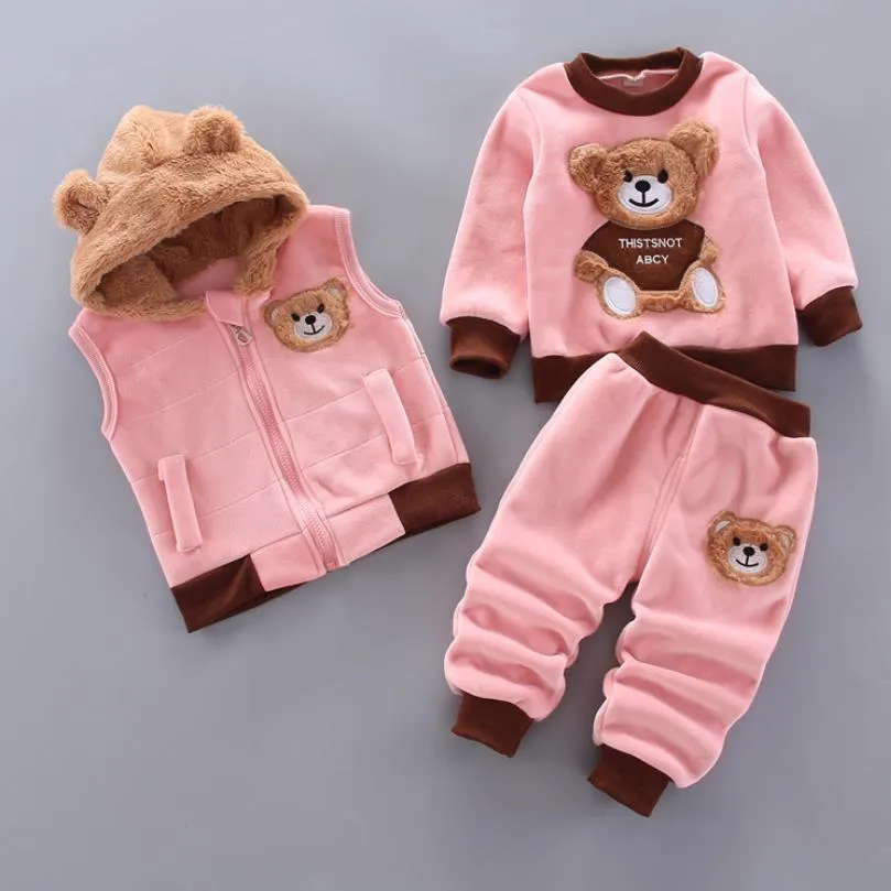 Unisex Baby Dog Print Toddler Clothes Suit