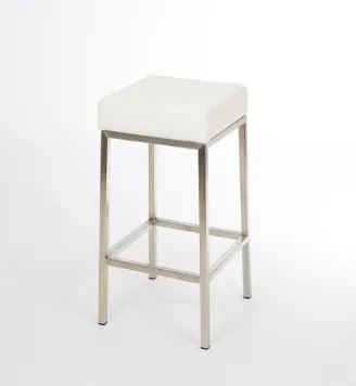Vanity Stool in White Seating