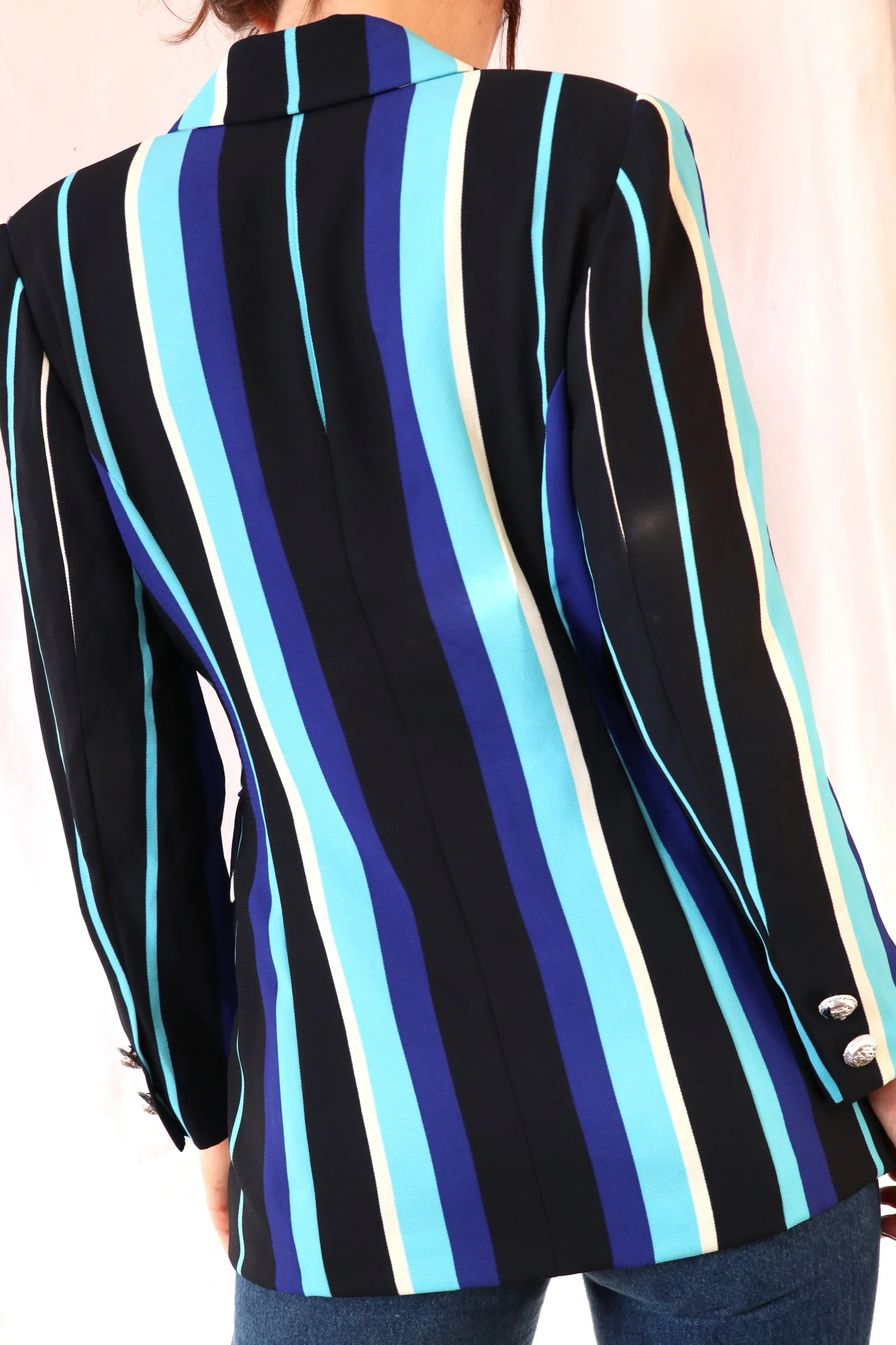 Vintage Striped Blazer