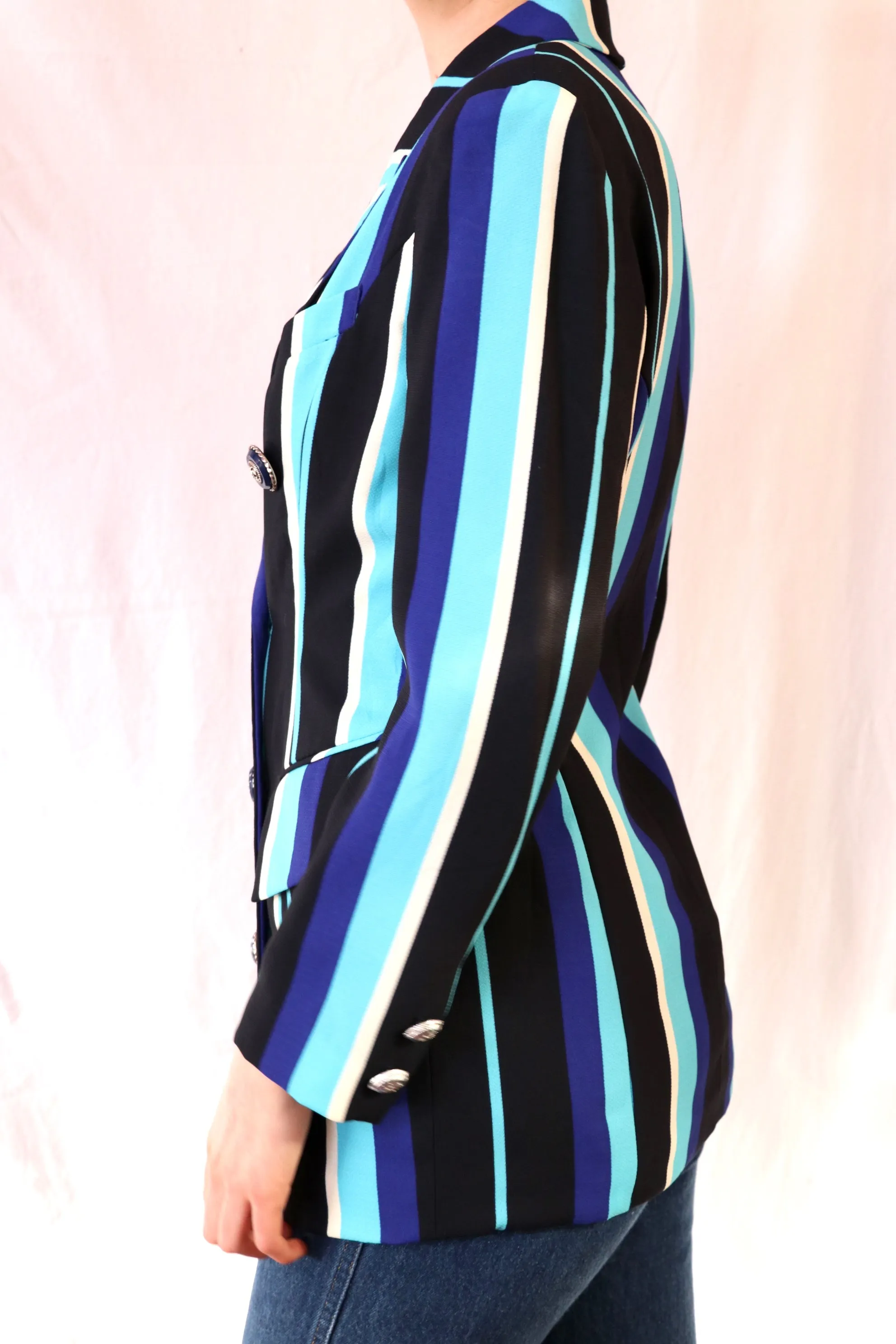Vintage Striped Blazer