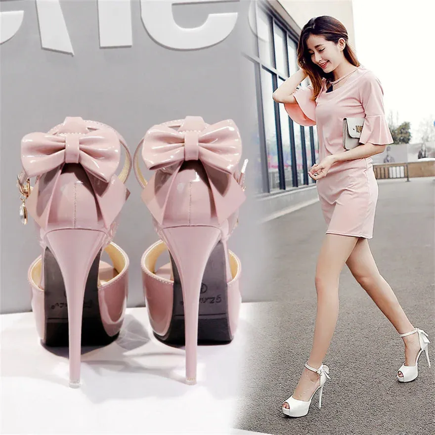 Wedding Crystal Buckle High Heels