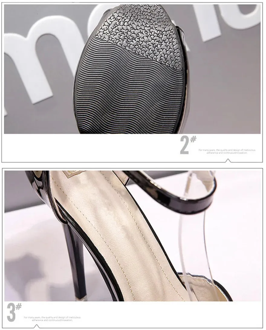 Wedding Crystal Buckle High Heels