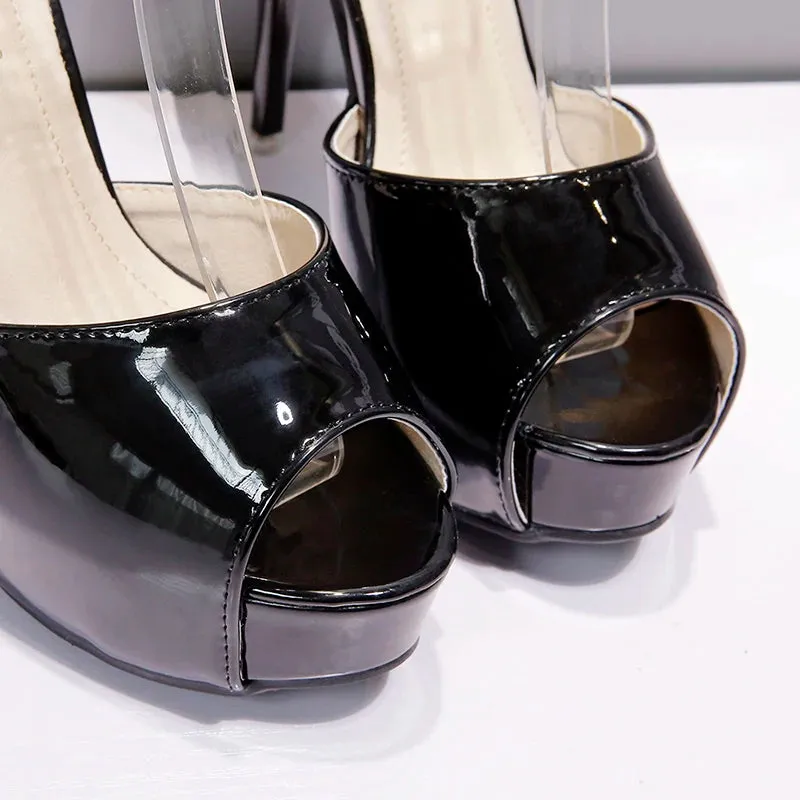 Wedding Crystal Buckle High Heels