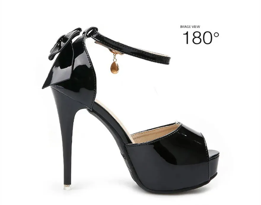 Wedding Crystal Buckle High Heels